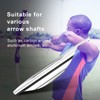 50Pcs 2.4in Arrows Vanes DIY Spiral Feather Wing Competitive Bow