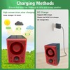 ChunHee Solar Animal Detterent Outdoor,Motion Activated Deer Deterrent,Support Recording&±Volume,Deter Deer,
