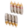Meliore Gold Plated RCA Plug Terminal Solderless Male PLUG TYPE
