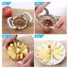 Apple Slicer, HEAVY DUTY Apple Corer, 12-Blade Stainless Steel Apple
