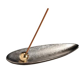 YFFSFDC Bronze Metal Incense Stander, Altar Plate, Small Boat, Buddhist Altar Plate, Interior Incense Burner, Healing Incense Burner, Multi-functional, For Study & Coffee House, Meditation, Sleep