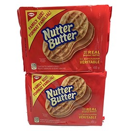 Nutter Butter Sandwich Cookies, Two Family Size, 453g/16 oz., Packages, {Imported from Canada}