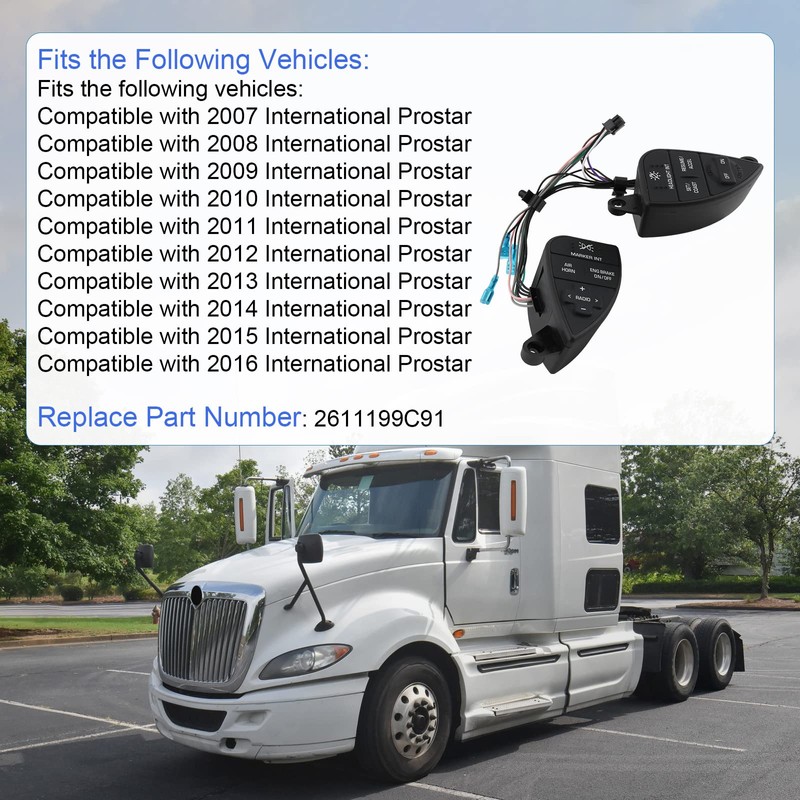 DICMIC Steering Wheel Cruise Control Switch Compatible with 2007-2016 International