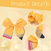 1PCS Back to School Pencil Bows for Girls,Yellow Pencil Teacher