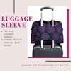 Floral Overnight Bag for Women (Purple Circle) Medium