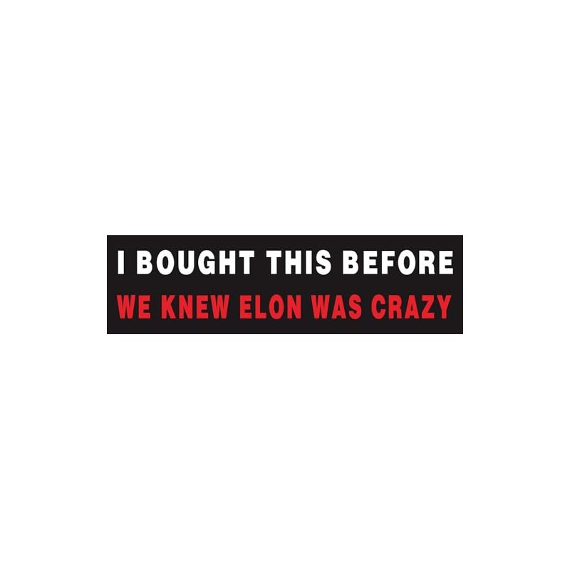 Anti Elon Bumper Magnet for Car - I Bought This