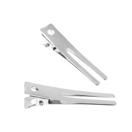 Mikinona 100pcs Duckbill Hair Barrettes Thick Double Fork Clip Metal Hairpins for Women DIY Hair Accessories Unique Design for Various Styles Grip