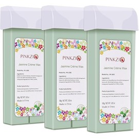 3 Packs Jasmine Roll On Wax, Hair Removal Wax Cartridge, Body Waxing, 3.52 Oz/Pack