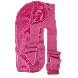 Velvet Durag: Supreme Quality Wave Cap Head Wrap Men Women Kids, Style, Waves, Chemo Cap, Premium Luxury, Long Lasting (Red Violet)