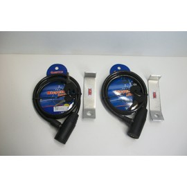 Cooler Lock Compatible with YETI Tundra Hard Ice Chests Secure Heavy Duty Locking Bracket for Ultimate Cooler Protection 2 CodyCo Aluminum Brackets & 2-3 Ft Lock Cables