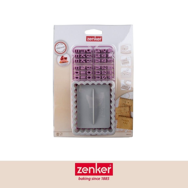Zenker 44827 with Letters Plastic Cookie Cutter, Multi-Colour