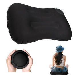 Aninako Portable Cushion, Leisure Seat, Thick, Air, Seat Cushion, Back Painless, Foldable, Automatically Inflates, When Pressed Inflates, Lightweight, Compact, Waterproof, Moisture-Proof, Outdoors