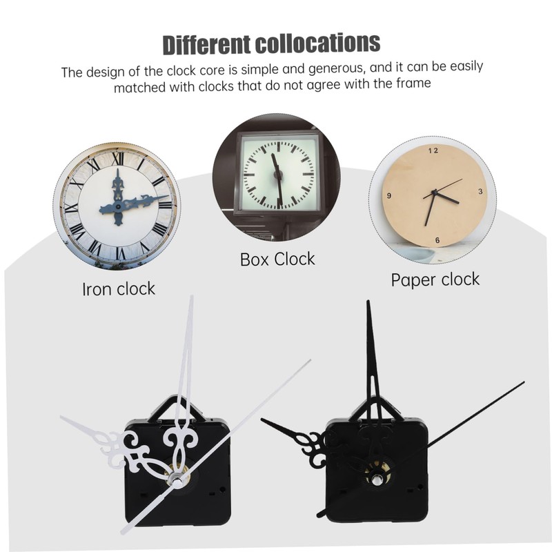 LALAFINA 2sets Silent Quartz Clock Movement Mechanism DIY Watch Accessories