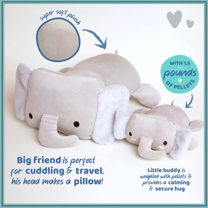 KIDS PREFERRED Cozy & Calm Weighted Plush Stuffed Animal and