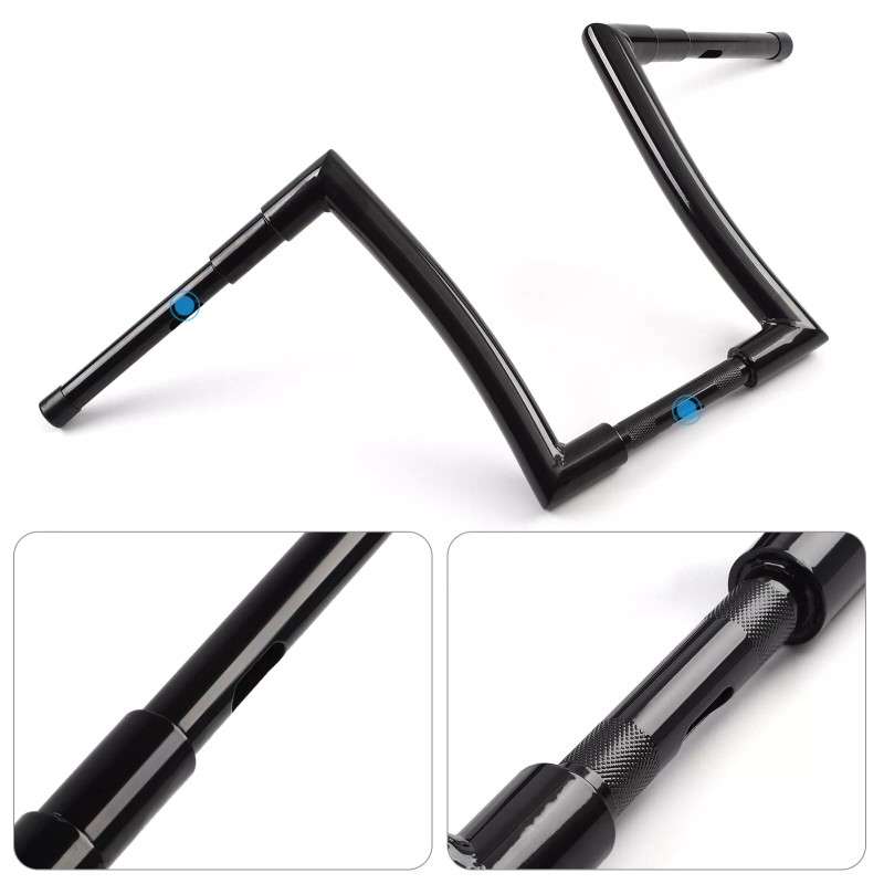 ZXMT 14" Meat hook Monkey Bar Handlebar 1-1/2" For Harley