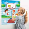 PLULON Basketball Party Game Pin The Basketball Hoop Birthday Party