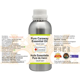 Greenwood Essential Pure Caraway Essential Oil (Carum carvi) with Glass Dropper 100% Natural Therapeutic Grade Steam Distilled for Personal Care 30ml (1oz)