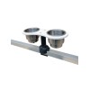 Brocraft Pontoon Boat Drink Holder/Pontoon Boat Cup Holder/ Bow Drink