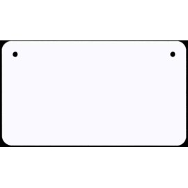 Unbranded 4x7 Inches Motorcycle License Plate 2 Holes Blanks Sublimation Lot of 10