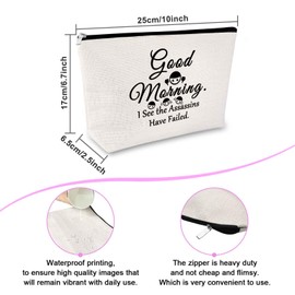 Humor Sarcasm Gifts for Coworkers Friend Makeup Bag Funny Gifts for Women Novelty Gift Cosmetic Bag Gift for Bestie Sister Birthday Christmas New Year Gifts for Friends Graphic Sarcastic Gift