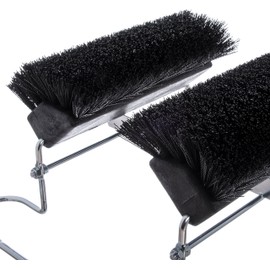 SPARTA Boot and Shoe Cleaning Brush 16.5" x 14.75" x 7", 6 lbs with Scraper for Heavy-Duty Dirt and Mud Remover at Homes, Farms, and Worksites, Polypropylene (Pp), Black