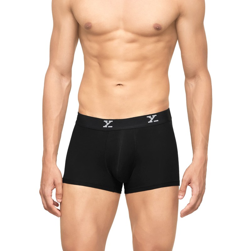 XYXX Men's Ace Micromodal Regular Fit Solid Antimicrobial Swimming Trunks