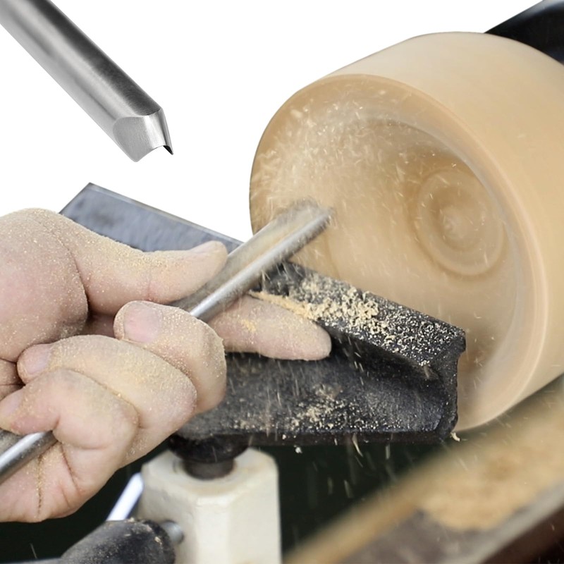 SIIIXS 1/2" HSS Bowl Gouge with Side Grind(3/8" Flute), Wood