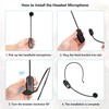 Bietrun Wireless Microphone Headset with 1/4''Plug, 165ft Range, UHF Wireless