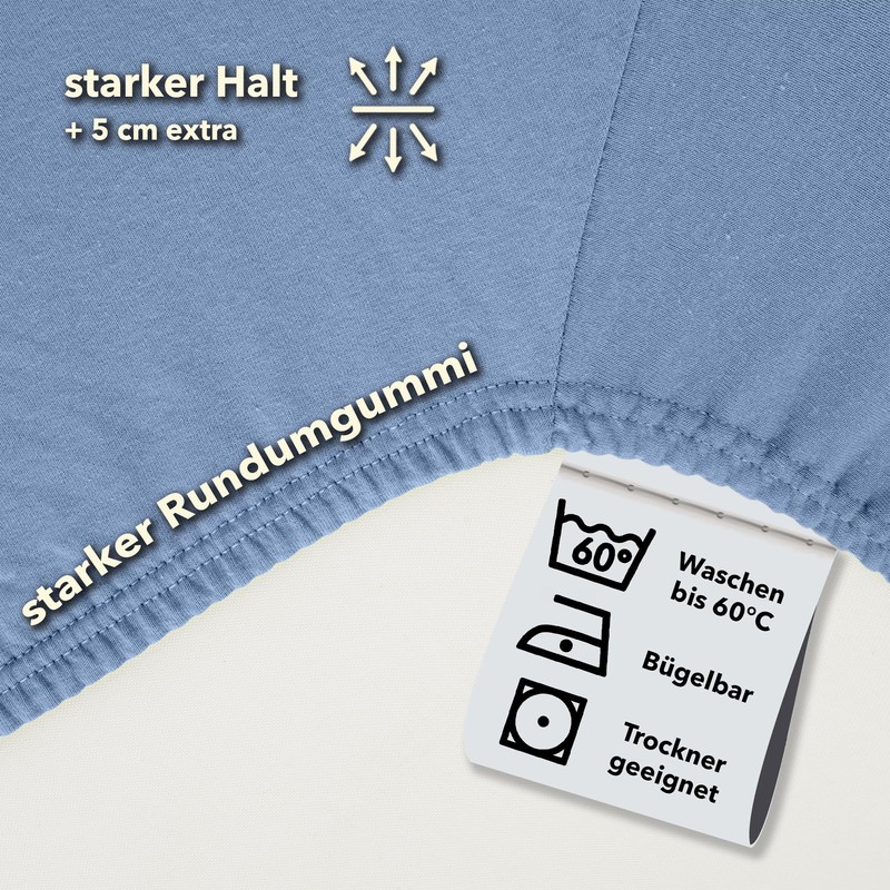 Studio Basic Fitted Sheet 100 x 200 cm, 100% Combed