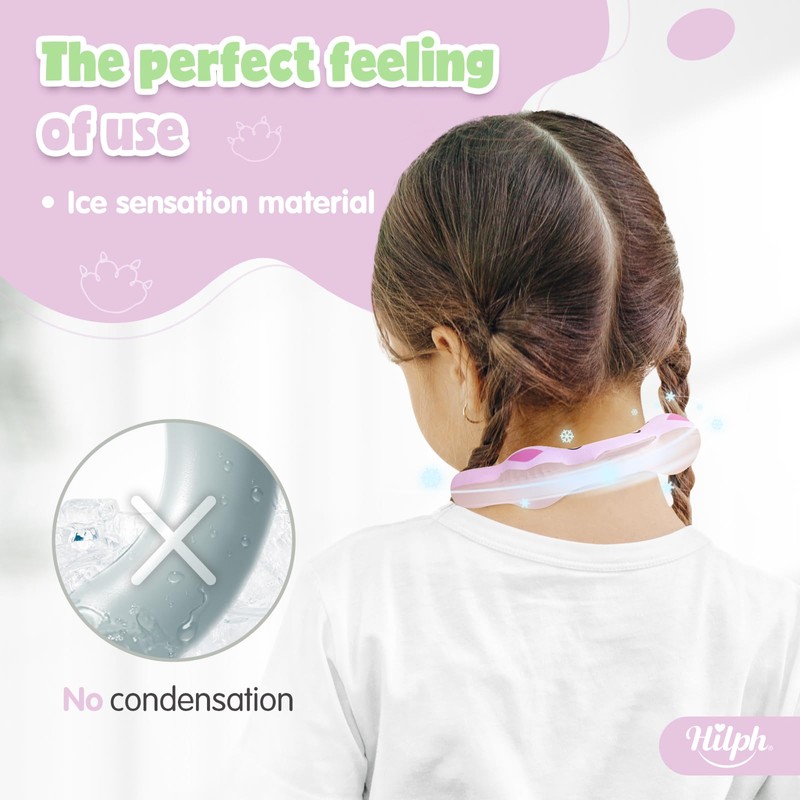 Hilph Neck Cooling Tube for Kids Summer, Reusable Ice Coolers