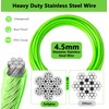 Dog Tie Out Cable 20FT-500Lbs,Heavy Duty Dog Leads&Tether for Yard