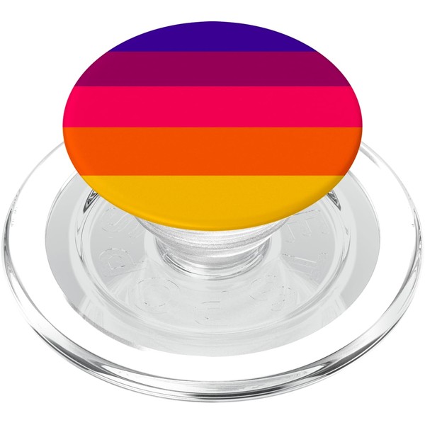 Cute Five Colors Stripes Electric Heat Theme Minimal Graphic PopSockets