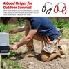 Pack of 4 Stainless Steel Rope Saw, 80 cm Wire