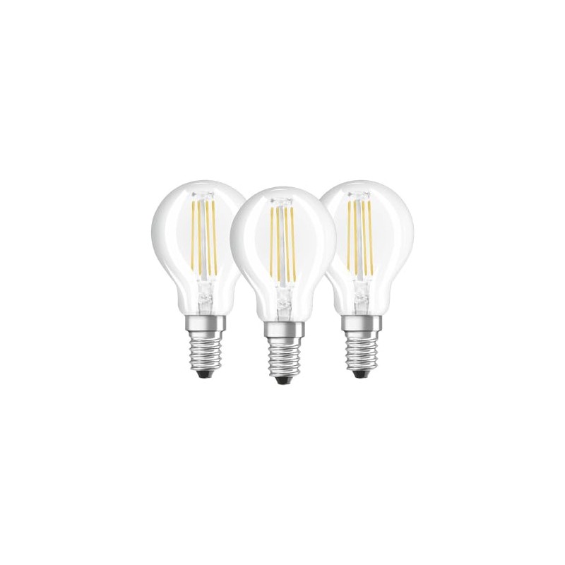 Osram LED Base Classic P Lamp, drop-shaped with E14 socket,