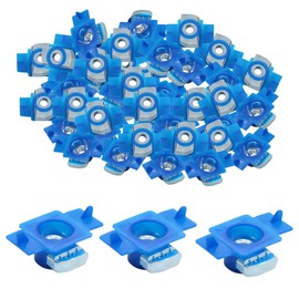 Abeicy Strut Channel Nuts with Twist Tab, 1/4"-20 Thread Nut with Zinc Electroplate for Use with Unistrut Channels,100 Packs