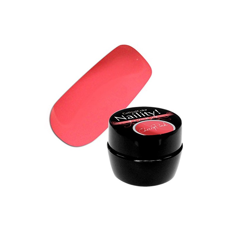 Narity! Nail Gel Nail Color, 166, Cherry Pink, 0.2 oz
