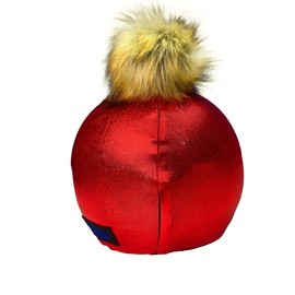 Coolcasc Exclusive Red - Universal Helmet Cover - Christmas accessory for ski - One size fits all