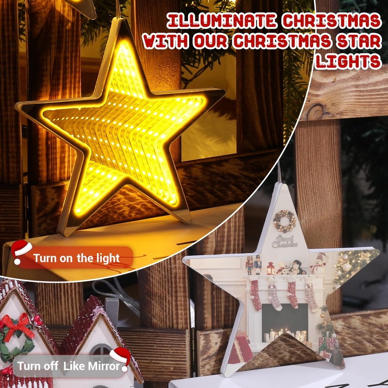 ELKTRY Suction Cup Christmas Lights