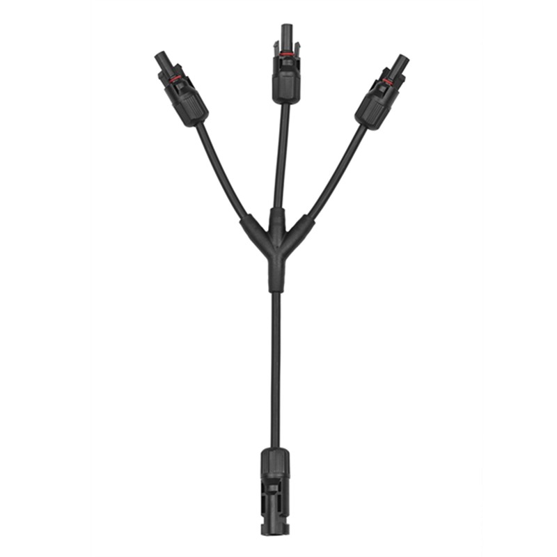 Y Branch Solar Connectors Parallel Cable Adapter 3-Way Solar Cable