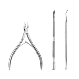 Cuticle Nipper, Cuticle Pusher, Nail Nipper, Cuticle Cutter, Cuticle Care, Nail Debris Removal, Cuticle Treatment, Nail Care, Cuticle Nipper, Beauty Tool, Set of 3