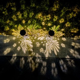 Profinella 2-Pack Hummingbird Outdoor Solar Pathway Lights, Metal Garden Path Decorations, Waterproof Landscape Lighting for Yard, Lawn, Walkway – Gifts for Women, Mom, Grandma