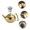 Gatuida Elegant Stainless Steel Teapot Tea Sets for Women Tea