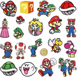 KRGNPLE 20PCS Patch Embroidery Craft Character Costume Bag Decoration (5 Combination)