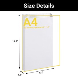 EUSOAR Foil Sandwich Bags, 100pcs 6.2"x11.8"x1.6" White Hamburger Wrappers Foil, Hot Dog Foil Bags, Disposable food Storage Bags for Hot Food，Bakery Cookies, Treats, Snack, BBQ Take-out