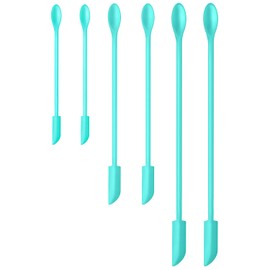 Silicone Spatula Set 6Pcs, Mini Jar Scraper for Makeup & Food | Mini spatulas reach every last drop in jars and bottles, reducing waste for food, cosm