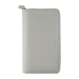 Filofax Personal Compact Saffiano Zipped Organiser Granite