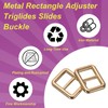 sourcing map 8 Pack Zinc Alloy Slide Adjustable Buckle 1/2"