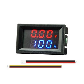 50A 100A Digital Voltmeter Ammeter Colour LED Digital Voltmeter Micro-Adjustment