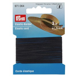 Prym Elastic Cord, Polyester blend, Black, 9.3 x 5.7 x 0.5 cm