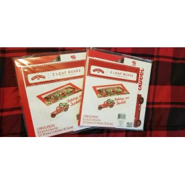 Holiday Time NEW! SET OF 4 CHRISTMAS FOOD BOXES! LITTLE RED TRUCK HOLIDAYS ARE SWEET